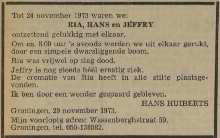 henderika dob in 1973.